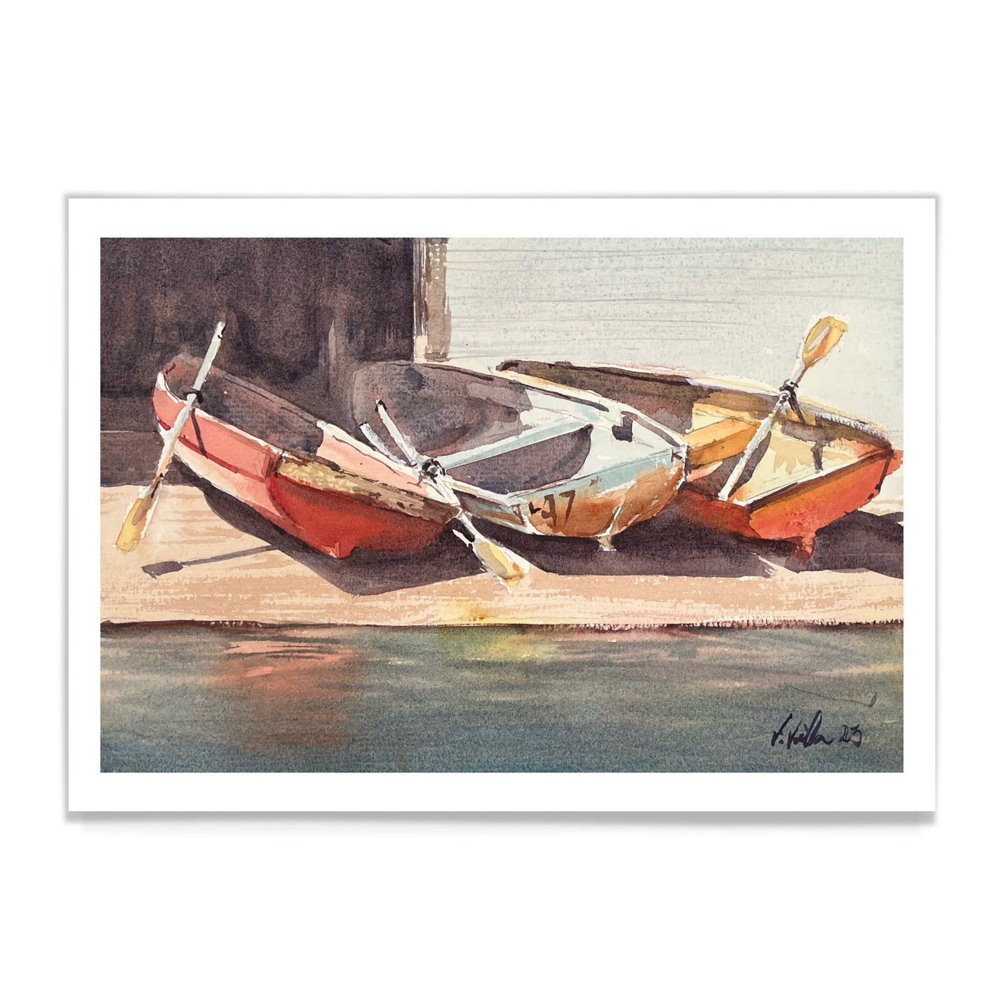 Boat Shed Art Print